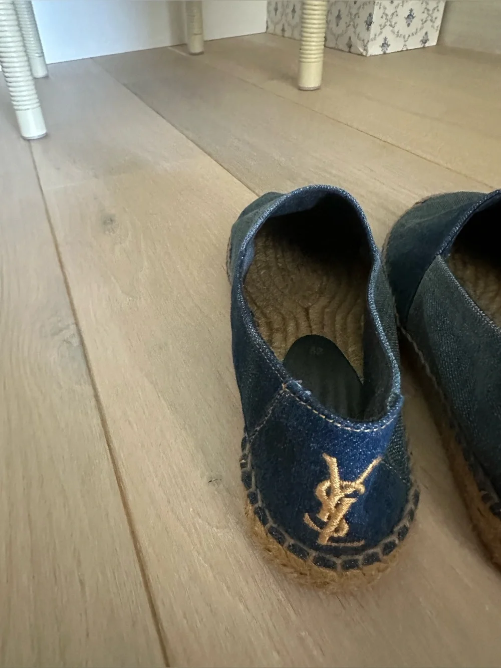 Saint Laurent Perseo Denim Espadrilles- Barely Worn